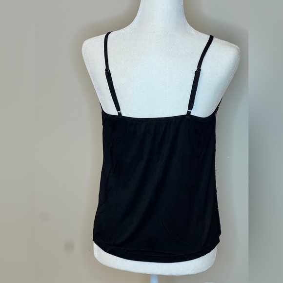 Sequin Black and Silver Women's Top - Picture 2 of 2